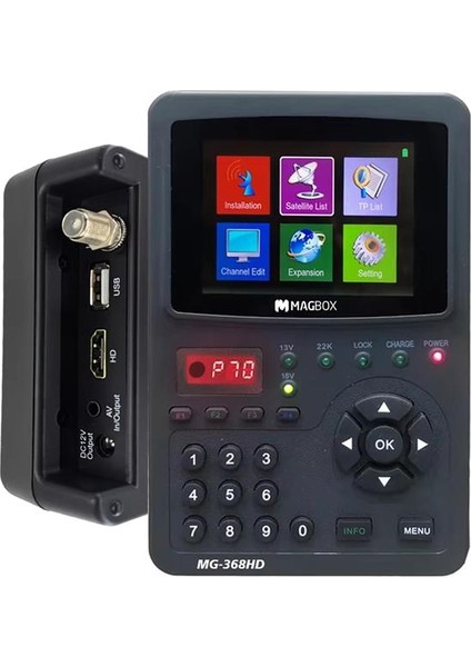 MG-368HD 3.5'' Inç Full Hd LCD Ekranlı Görüntülü Dijital Uydu Yön Bulucu