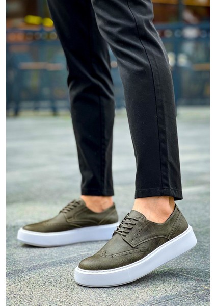 J149 Change Over Ortopedik Taban Günlük Cilt Erkek Klasik Ayakkabı Cbt Haki fiyatları