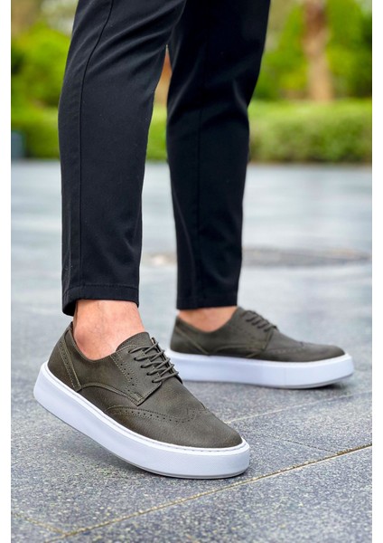 J149 Change Over Ortopedik Taban Günlük Cilt Erkek Klasik Ayakkabı Cbt Haki fırsatları