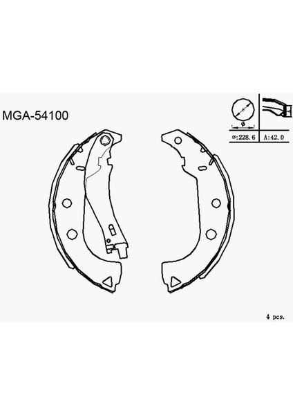 -54100 - Kampana Balata Levyelı ( Fıat: Albea Doblo Cargo 05 - )