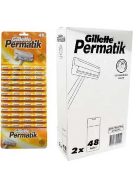 Shopmst Permatik Tek Saplı Jilet 96 Parça Life Buystore 1006387
