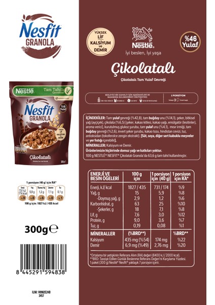 Granola 300GR Çikolata x 2