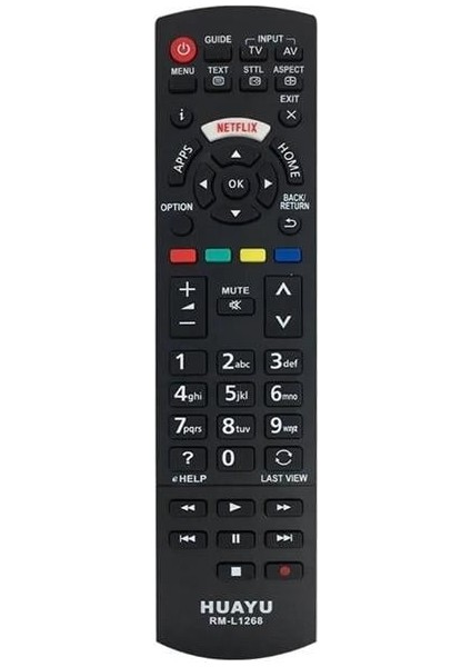 Huayu RM-L1268 Panasonic Netflix Tuşlu Universal LCD Tv Kumandası fiyatları