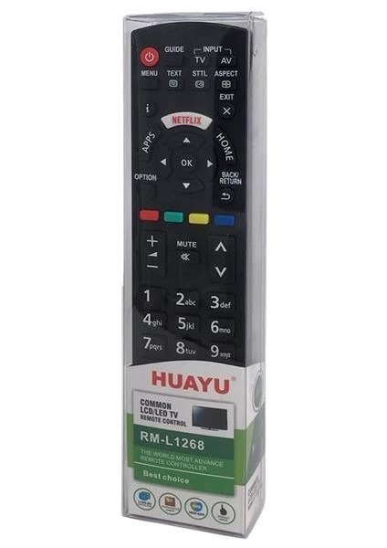 Huayu RM-L1268 Panasonic Netflix Tuşlu Universal LCD Tv Kumandası modelleri