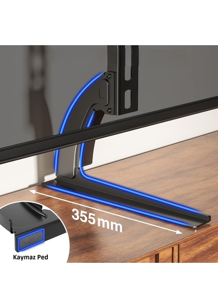 32"-75" Tv Standı Evrensel Masaüstü Ayaklı Televizyon Braketi Çelik Sağlam ve Şık fırsatları