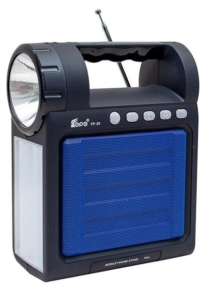 Fp-26 Usb-Sd-Fm-Bluetooth Destekli Fenerli Taşınabilir Hoparlör