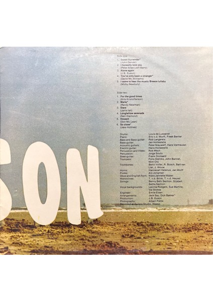 Sweet Surrender Euson Lp Plak