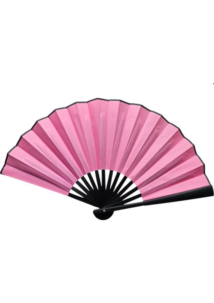 Plastik Kumaş Yelpaze 12'li Pembe