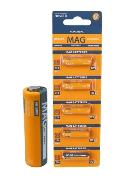 Mg-27 27A 12 Volt Ince Alarm Pili (5'li Blister Paket)