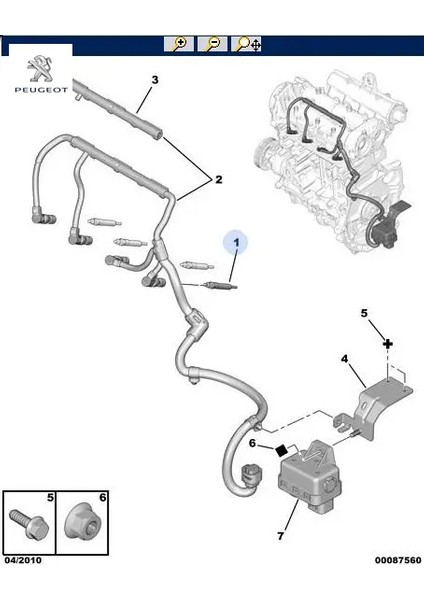Isıtma Bujisi (Euro5 Punto-Lınea-Doblo-Fıorıno-Nemo-Bıpper-Astar J-Corsa D 1.3mtj 10->