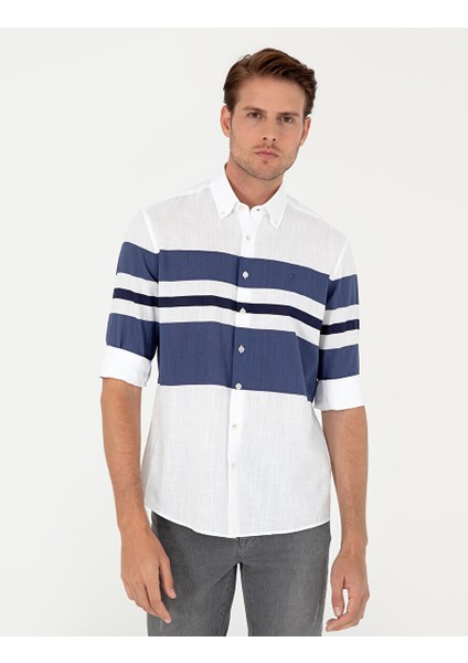 Açık Mavi Regular Fit Uzun Kollu Gömlek modelleri