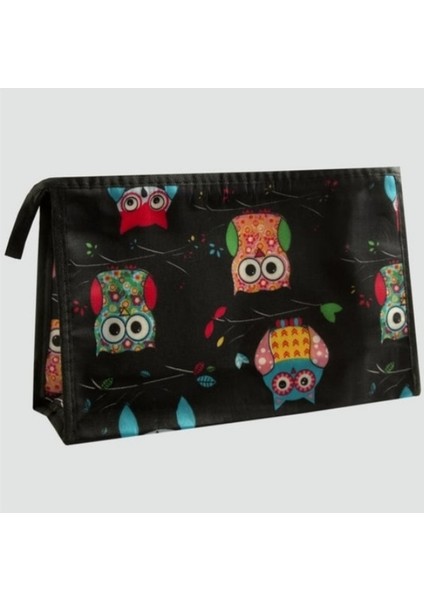 Baykuş Desenli Makyaj Çantası