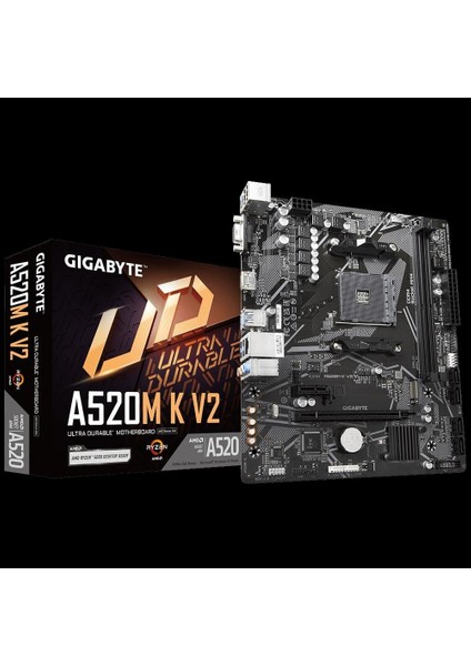 Gıgabyte A520M K V2 Ddr4 5100MHZ(OC) HDMI M.2 Matx Am4