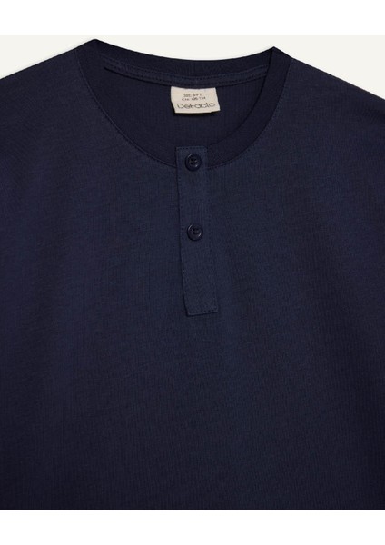 Erkek Çocuk Pijama Takımı Dokuma Uzun Kollu Üst Çizgili Alt D2894A824WN