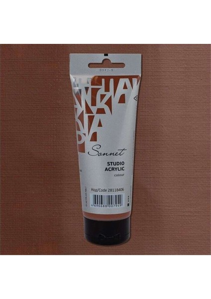 Sonnet Akrilik Boya 120 ml Burnt Sienna 406