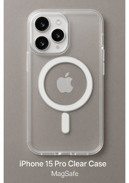 Iphone 15 Pro Için Magsafe Özellikli Şeffaf Orijinal Kılıf indirimleri