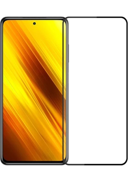 Xiaomi Poco X3 Full Glue Tempered Full Cam Ekran KORUYUCU-(1903) - PHN3304-4950