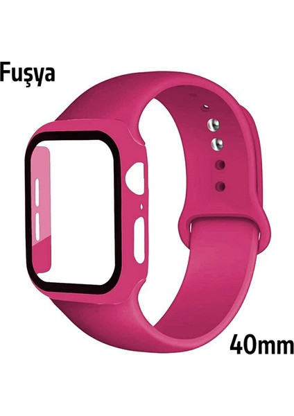 Ally Apple Watch 4- 5- 6 40MM Silikon Kordon Kayış ve Ekran Koruyucu KILIF- (1903) - PHN2490- 3869 indirimleri