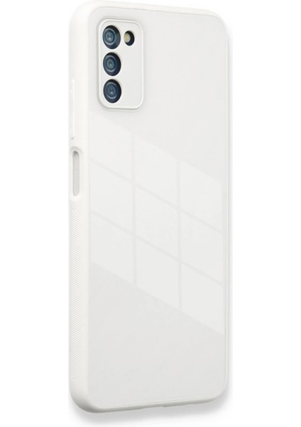 Samsung Galaxy A03S Kılıf Glass Kapak - Beyaz - PHN9977-5448 modelleri