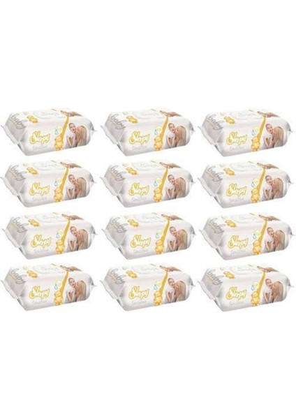 Sensitive Islak Mendil - 90 Yaprak x 12 Adet