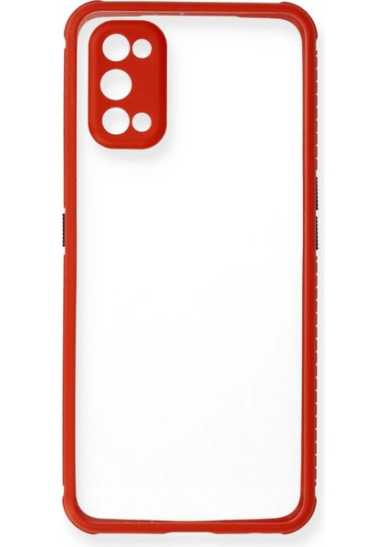 Realme 7 Pro Kılıf Miami Şeffaf Silikon - Kırmızı - PHN2695-4823 fiyatları