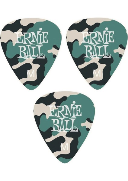 P09222-3 Gitar Penası 3 Adet Medium 0.72 mm Picks Camouflage