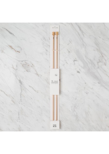 Whitewood 3 mm 36 cm Ahşap Örgü Şişi