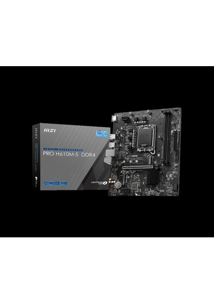 Msı Pro H610M-S Ddr4 3200MHZ Matx 1700P