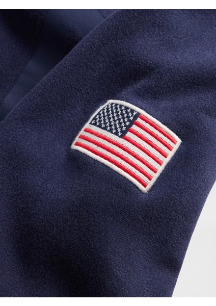 Erkek Lacivert Vintagesoft Gap Logo Fermuarlı Sweatshirt