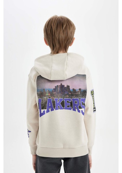 Erkek Çocuk NBA Los Angeles Clippers Kapüşonlu Sırt Baskılı Sweatshirt D3122A824AU