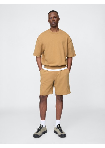 Erkek Hardal Heavyweight Carpenter Sweat Şort