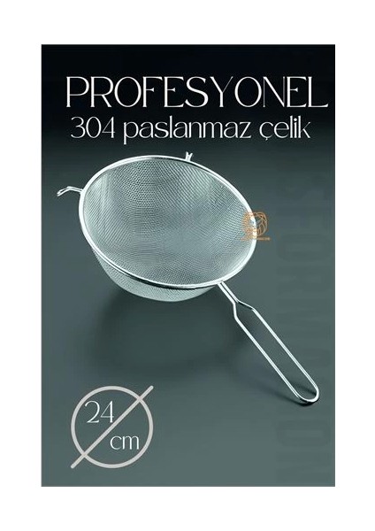 Bfs 24 cm Süzgeç 304 Paslanmaz Çelik