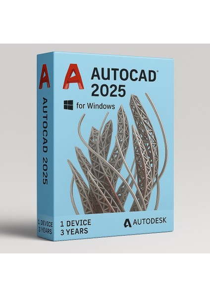 Autocad 2025 (Windows) - 1 Pc 3 Yıl Autodesk Key (Full Sürüm)