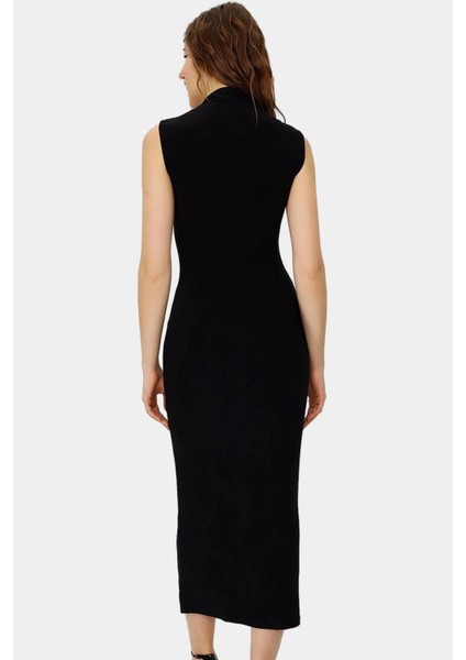 Örme Kumaş Bodycon Maxi Elbise Dik Yaka Günlük Casual Seçkin Malzeme Yüksek Kalite Dayanıklı fiyatları