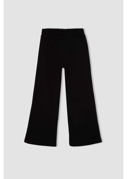 Kız Çocuk 2'li Takım Baskılı Kolej Yaka Bomber Ceket Geniş Paça Eşofman Altı D0729A824AU