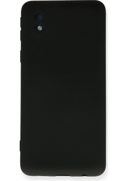 Samsung Galaxy A01 Core Kılıf Nano Içi Kadife Silikon - Siyah - PHN8461-6776