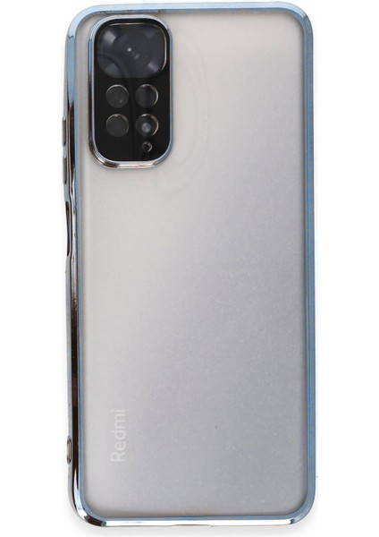 Xiaomi Redmi Note 11 Kılıf Lensli Silikon - Açık Mavi - PHN3554-8059