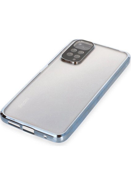 Xiaomi Redmi Note 11 Kılıf Lensli Silikon - Açık Mavi - PHN3554-8059