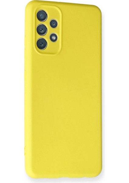 Samsung Galaxy A32 Kılıf Nano Içi Kadife Silikon - Sarı - PHN9351-7705 fiyatları
