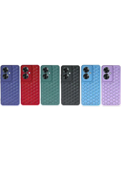 Oppo Reno 11F Kılıf Petek Silikon Kapak - Mavi - PHN8935-2963 modelleri