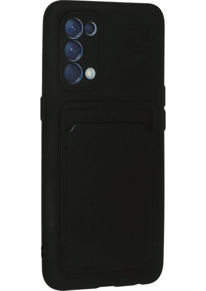 Oppo Reno 5 Kılıf Kelvin Kartvizitli Silikon - Siyah - PHN3874-2845 modelleri