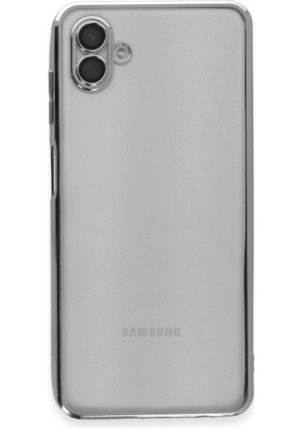 Samsung Galaxy A04 Kılıf Lensli Silikon - Gümüş - PHN5930-5439 fiyatları