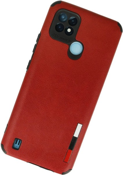 Realme C21 Kılıf Loop Deri Silikon - Kırmızı - PHN3436-5919 fiyatları