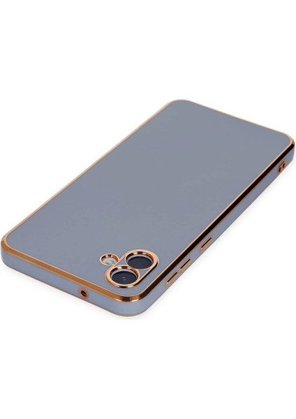 Samsung Galaxy A04 Kılıf Volet Silikon - Mavi - PHN3952-8348