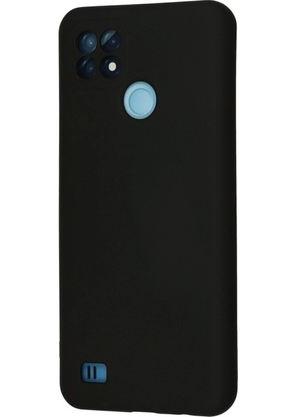 Realme C21 Kılıf Nano Içi Kadife Silikon - Siyah - PHN8807-9327 modelleri