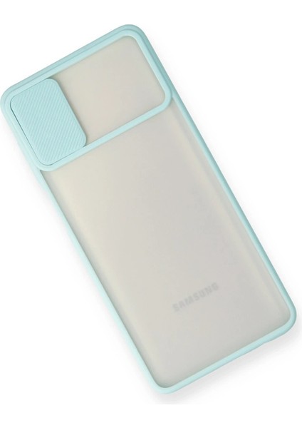 Samsung Galaxy M51 Kılıf Palm Buzlu Kamera Sürgülü Silikon - Turkuaz - PHN8372-2776 modelleri