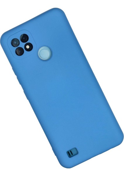 Realme C21 Kılıf Nano Içi Kadife Silikon - Mavi - PHN1818-1193 fiyatları