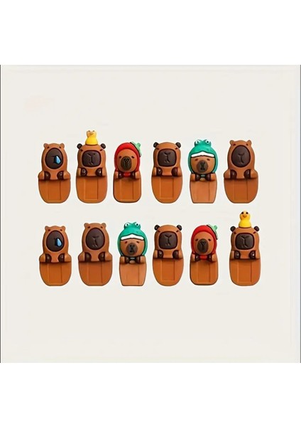 Capybara Sonny Angel Hippers Blind Box Kapibara Sürpriz Figür Charm Oyuncak Telefon Tablet Uyumlu(1 Adet)