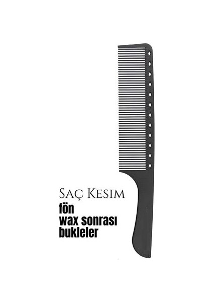 Berber Kuaför Saç Kesim Bukleli Saç Fön Wax Sonrası Tarak