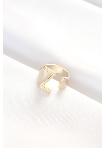 Bfs Z Harfli Altın Renk Ayarlanabilir Yüzük fiyatları